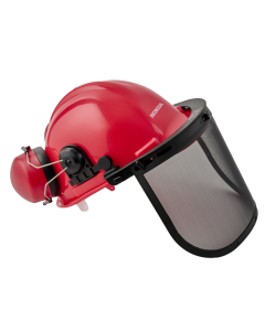 Honda Helmet with Face Shield and Ear Muffs